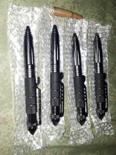 Pluma táctica de defensa personal de alta calidad, pluma de autodefensa, herramienta multiusos de aluminio antideslizante y aviación portátil