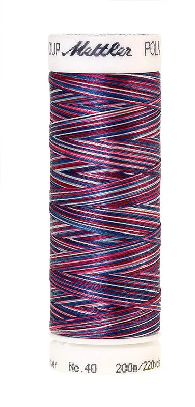 Нить для вышивания мультиколор POLY SHEEN MULTI METTLER, цвет 9918, 200 м