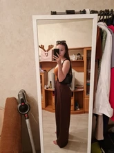 2021 Retro de Color sólido salvaje recto ancho pierna Pantalones mujer primavera nueva moda Coreana de cintura alta pantalones largos