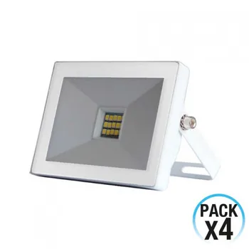 

Pack 4 LED projectors 10W Outdoor Ultraslim Orientable White 4000K 7hSevenOn Outdoor