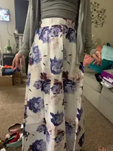 Faldas plisadas con estampado Floral para mujer, faldas de cintura elástica, a la moda, de talla grande