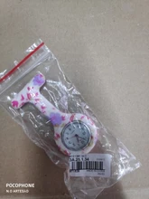 Reloj de bolsillo para enfermeras, con estampado de moda, broche de silicona, Túnica, reloj de bolsillo con cadena, esfera inoxidable de cuarzo, doctor Med