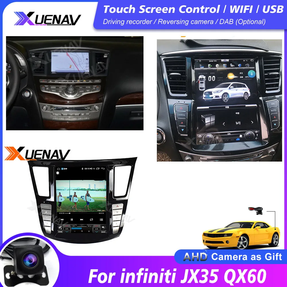 2Din PX6 system for infiniti JX35 QX60 car GPS player 2012 2013 2014 2015 2016 2017 2018 2019 dvd radio | Автомобили и мотоциклы