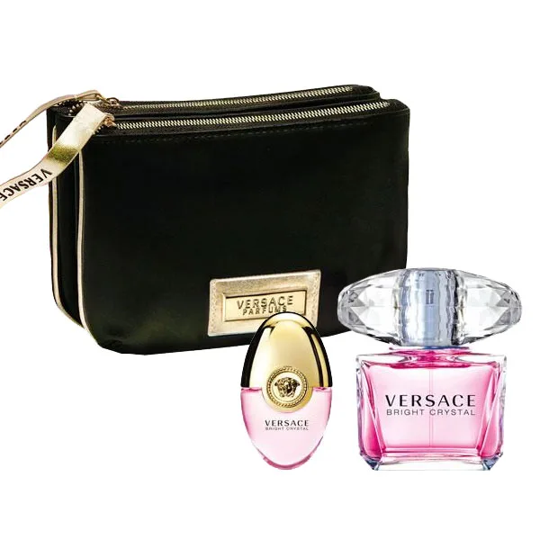 Женский парфюмерный набор Bright Crystal Versace EDT(3 шт