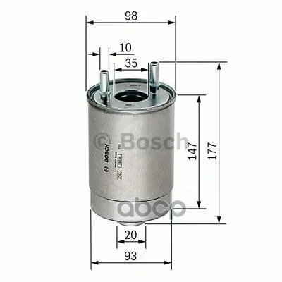 Фильтр Топливный Renault Megane 1.5dci/1.9dci/2.0dci 08 Bosch арт. F026402067