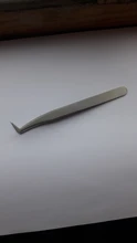 Pinzas para pestañas postizas profesionales 6A-SA, extensión y volumen de pestañas, pinzas para las cejas, herramientas de maquillaje, 1 unidad