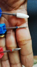 Brocas de taladro eléctrico para manicura, broca de clavo de cerámica, cortador de fresado para limas de maíz de llama, accesorios de pulido para máquina de pedicura, 1 ud.