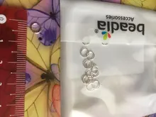 Anillo abierto de plata sólida 925 puro auténtico, anillo dividido para llaves, joyería de cadenas, accesorios, 20 Uds.