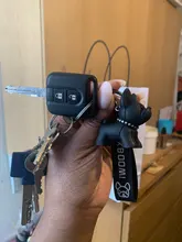 Moda Punk llavero de Bulldog Francés de cuero de la PU perro llaveros para las mujeres bolso colgante joyas baratija del coche de los hombres, anillo de clave de la cadena