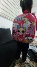 L O L Sorpresa chica mochila escolar mochila infantil adolescente mochila de dibujos animados juguete muñeca de estudiante bolso Casual bolsa de viaje