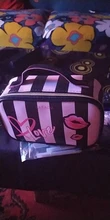 FUDEAM-Bolsa de cosméticos portátil de cuero para mujer, almacenamiento de artículos para la higiene de viaje, bolso organizador, estuche de maquillaje impermeable para mujer