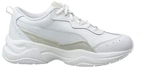 PUMA Cilia Lux, Zapatillas para Mujer, Blanco White White Silver, 39  EU|Zapatos planos de mujer| - AliExpress
