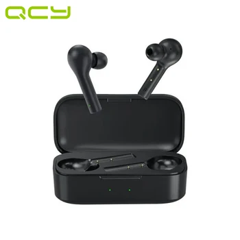 

Wireless earphones QCY T5 Bluetooth 5.0, TWS, moisture protection IPX5, Capacity battery case 380 mAh.