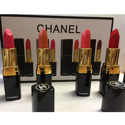 Chanel./gift Set From Chanel 4 B1. Lipstick 4 Different Colors - Makeup  Sets - AliExpress