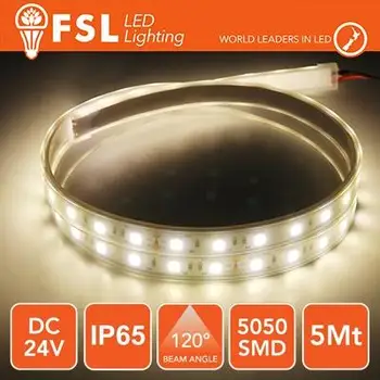 

LED strip 5050-12W 1000Lm 4000K 5Metri 24V IP65 60led