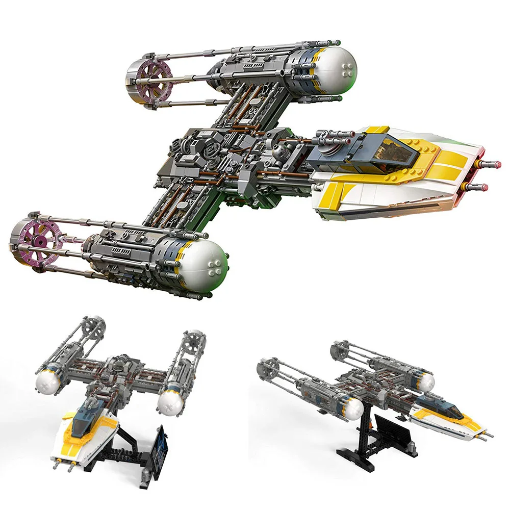 SY1106 Звездный план серии Y Wing здание истребителя комплект совместимый 75181 войны