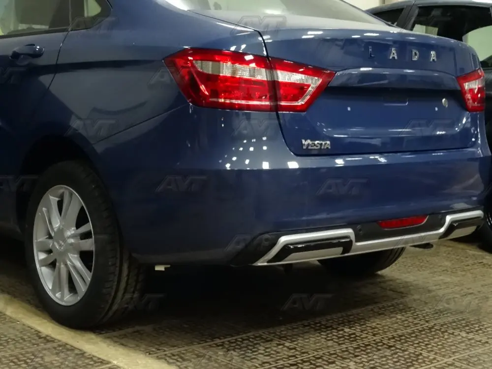 Диффузор для Lada Vesta Sedan~ накладка на задний бампер пластик ABS автомобильный Стайлинг Защита аксессуары украшения тюнинг
