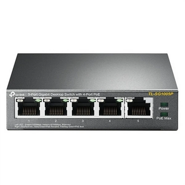 Настольный коммутатор TP-Link SG1005P LAN PoE серый