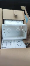 Switch-Box Wall-Light-Switch Internal-Mount Cassette-146mm Delviz for EU Standard Plastic-Materials