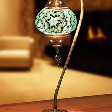 Турецкая мозаичная настольная лампа, Турецкая лампа, Турецкая мозаичная лампа, мозаичная лампа