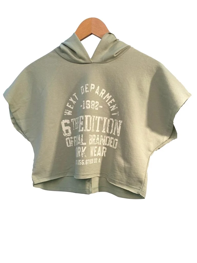 

HOODED PRINTED SHORTS SUIT-MİNT