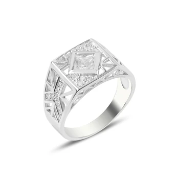 

Silver 925 Sterling Zircon Stone Ring