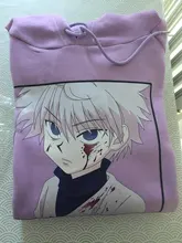 Hunter X Hunter Killua Sudadera con capucha Anime japonés mujer sudadera Sudadera con capucha Harajuku divertido de dibujos animados de manga larga Casual Overisze Sudadera con capucha
