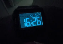 Reloj deportivo Digital multifunción para hombre, cronógrafo con alarma, 5Bar, luz trasera, pantalla cuadrada, resistente al agua, números grandes