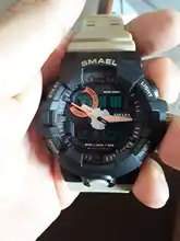 Mens Watch Military-Watches Colcks Gift Digital SMAEL Army Waterproof LED Sport 50m