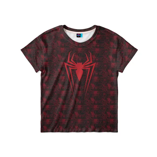 Детская футболка 3D «Spider-Man logo» для мальчиков и девочек, Легкая футболка с рисунком