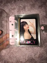 MINKYS Kawaii brillante Mini Bling bolsillo 3 Ring Binder diario cuaderno diario del programa DIY libro de fotos coreano papelería de la escuela