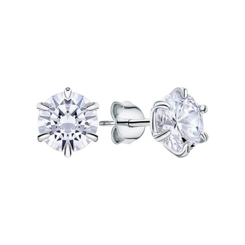 

Silver earrings with cubic zirconia sunlight sample 925