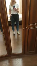 Pantalones vaqueros de cintura alta para mujer, pantalón bombacho, holgado, con cremallera, longitud completa