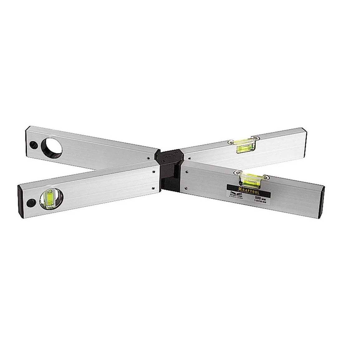 Уровень KRAFTOOL 1-34730-050(Встроенный горизонтальный уровень, складной, отверстие для подвеса
