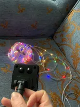 Rope-Tube Garland String-Lights Yard-Decoration Christmas Solar-Powered Garden Outdoor