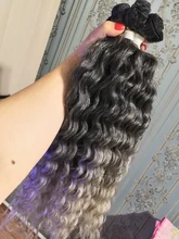 Mechones de pelo ondulado rizado natural, extensiones de cabello sintético con cierre, pelo rubio degradado, fibra de 20 pulgadas, envío gratis