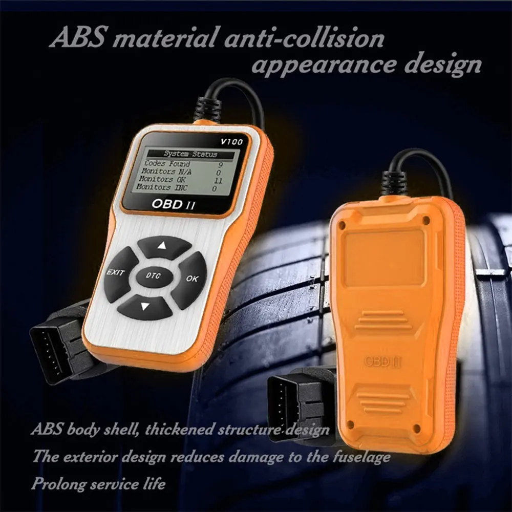 £15.67 V100 Obd2 Auto Scanner Handheld Multi Functional Durable Portable 6 Language