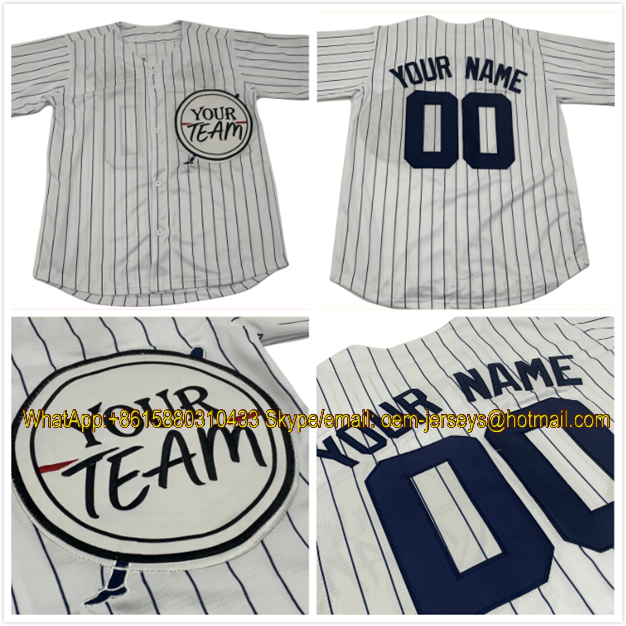 youth pinstripe baseball jersey