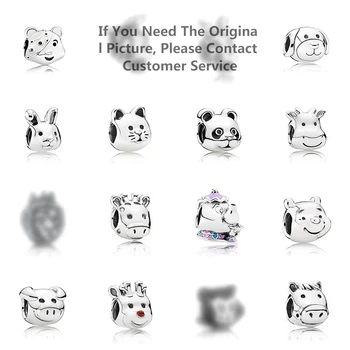 

Shigh quality Cute Personality Animal Head Series Charm Suitable For Diy Handmade Bracelet Original Ladies Luxury Jewelry