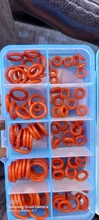Ring Silicone Washer Assortment-Kit-Set VMQ Red Thickness