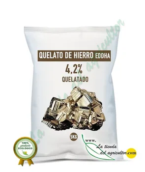 

CHELATE IRON 4,2%-AGENT QUELATADO EDDHA FOR EVERYTHING TYPE CROPS. FIXES IRON 'S DEFICIENCY-