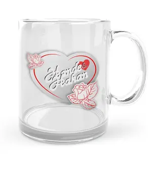 

Personalized Valentine 'S Day Themed Glass Mug Cup-20