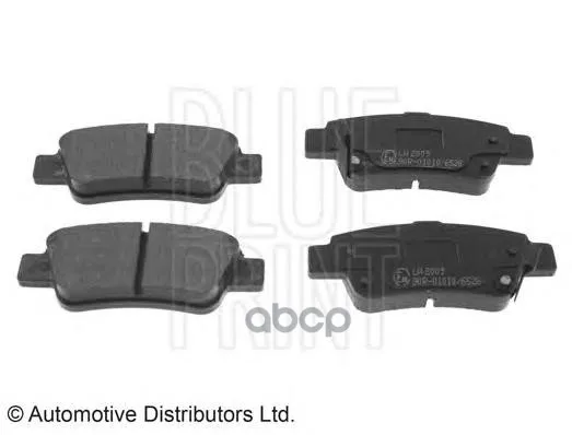 Колодки Тормозные Дисковые Honda: Cr-V Iii 2.0 I, 2.2 I-Ctdi, 2.2 I-Dtec 06- Blue Print арт. ADH24276