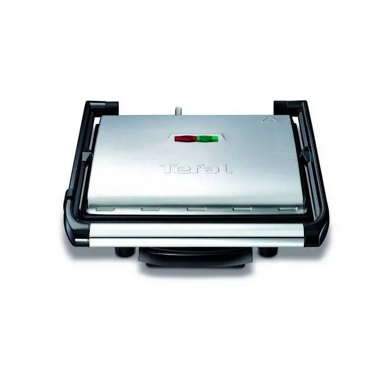 Гриль Tefal GC241D 2000W нержавеющая сталь черный серебристый