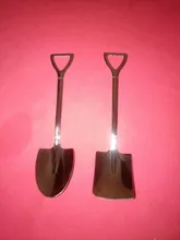 Spoon Gadget Iron-Shovel Coffee-Ice-Cream Kitchen Stainless-Steel Cute 4pcs Square