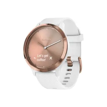 

Watch GARMIN Vivomove HR Hybrid connected-rose Gold-white Bracelet