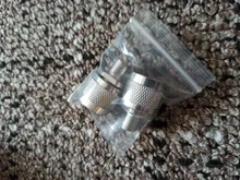 Conector macho N a hembra, conector Adaptador Coaxial RF, 2 uds.