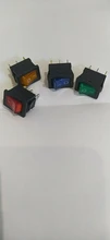 Rocker-Switch Illuminated Push-Button Led O-Power Mini with 12V Car DIY 3PIN 21--15mm