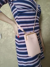 Moda novedosa pequeña bandolera las mujeres Mini de cuero mate de bandolera de hombro embrague Bolsas damas teléfono bolso de