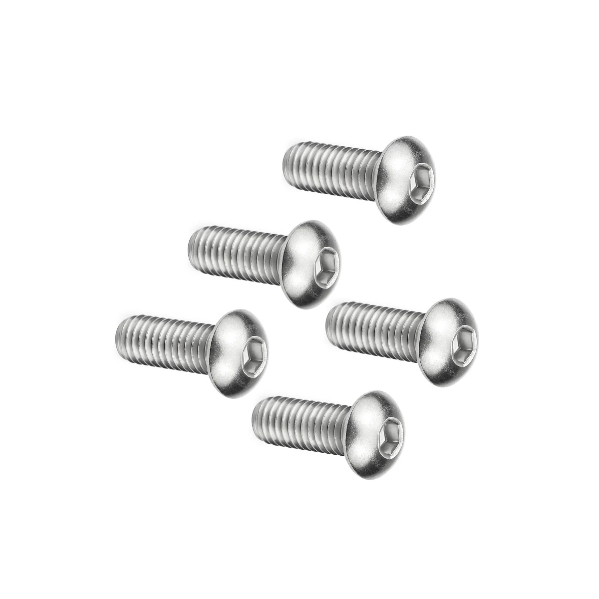 Hex Socket Button Head Screws Allen Bolt ISO7380 304 Stainless Steel 10.9 Grade M2-M10 5/10/20/50PCS